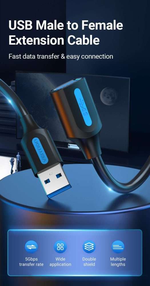 Vention CBHBI USB 3.0 Extension Cable 3M